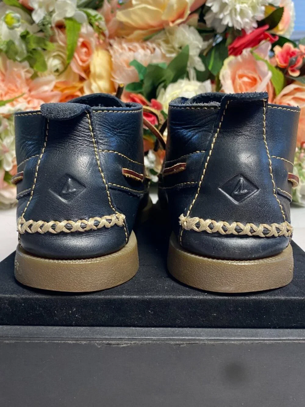Sperry Top-Sider Navy Leather Boat Chukka Shoes Men’s 7